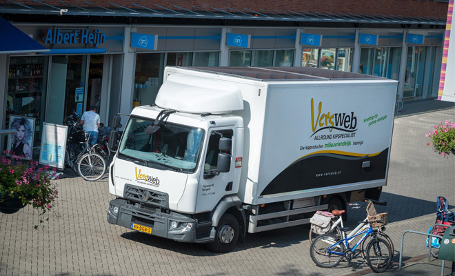 Renault Trucks D 2.1 zonne-energie koelopbouw Renault Trucks D 2.1 zonne-energie koelopbouw