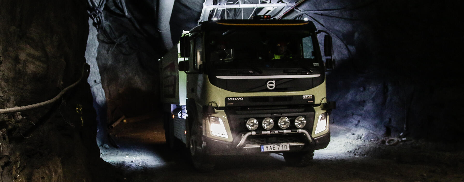 Zelfrijdende Volvo FMX getest in Noord-Zweedse mijn 