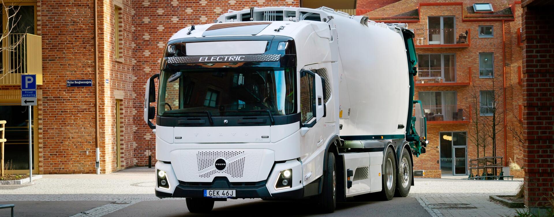 Nieuwste generatie elektrische Volvo-trucks voor afvalinzameling op IFAT 2026