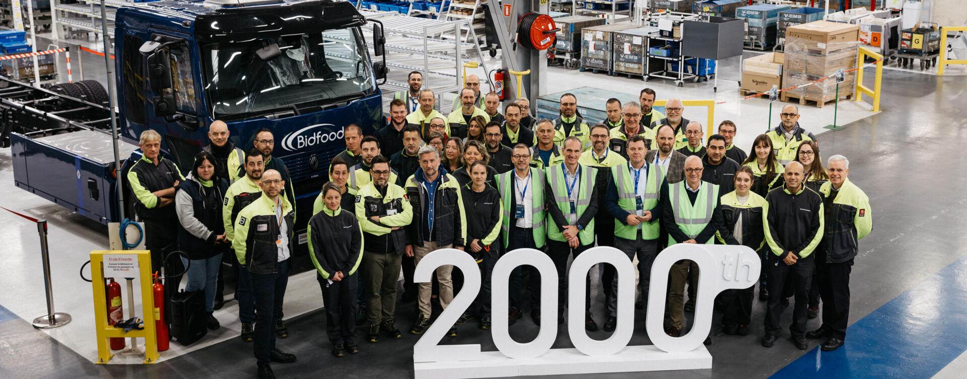 Mijlpaal: 2000e elektrische Renault-truck in productie