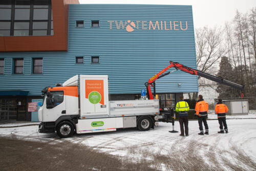 Elektrische Renault Trucks D E-Tech van Twente Milieu