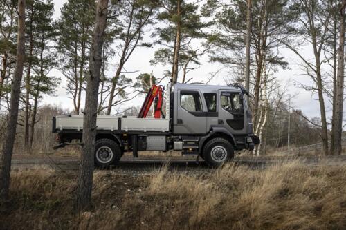 Volvo FL 4x4 in het bos