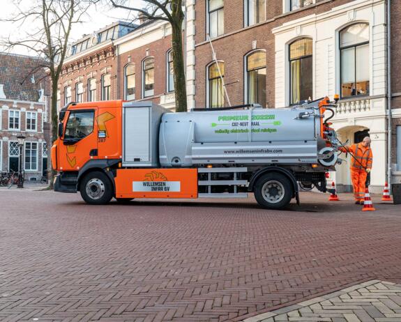 De Renault Trucks E-Tech D in bedrijf op het Domplein_header